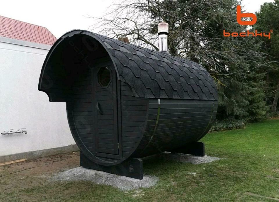 Fasssauna  2.8m mit Vordach,  Sauna ,mobile Sauna , bochky in Berlin