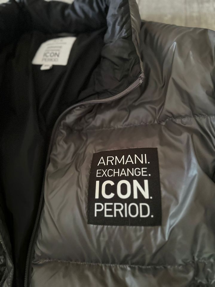 Armani Daunenwinterjacke grau, Gr. XXL in Bayreuth