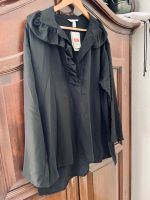 Bluse schwarz Kragen Rüschen oversize H&M M München - Schwabing-West Vorschau