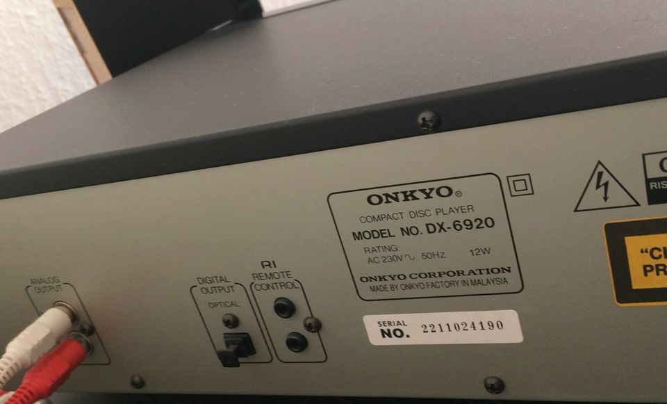 onkyo R1 DX-6920 disc player CD Spieler in Mönchengladbach