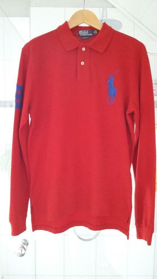 Polo Ralph Lauren Langarm Polo Longsleeve Shirt Hemd Big Pony Neu in Forst