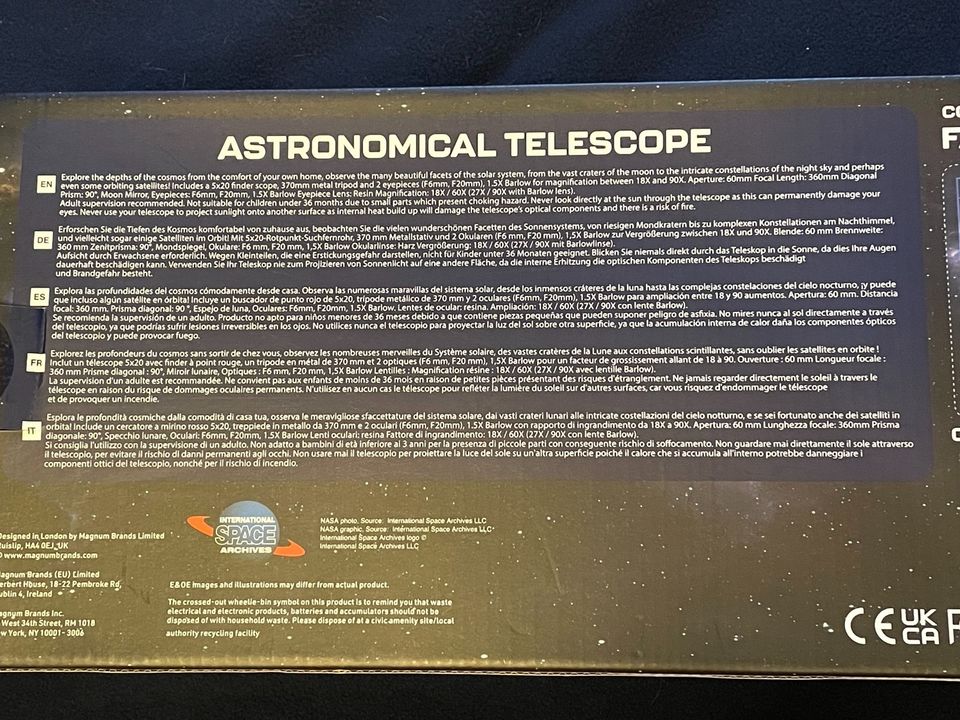 NASA Astronomical Telescop Teleskop Sterne Planeten in Berlin