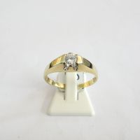 Ring mit Brillant in 585er Gold gefasst 2,7gr. Größe 56 (Nr. 544) Hannover - Mitte Vorschau