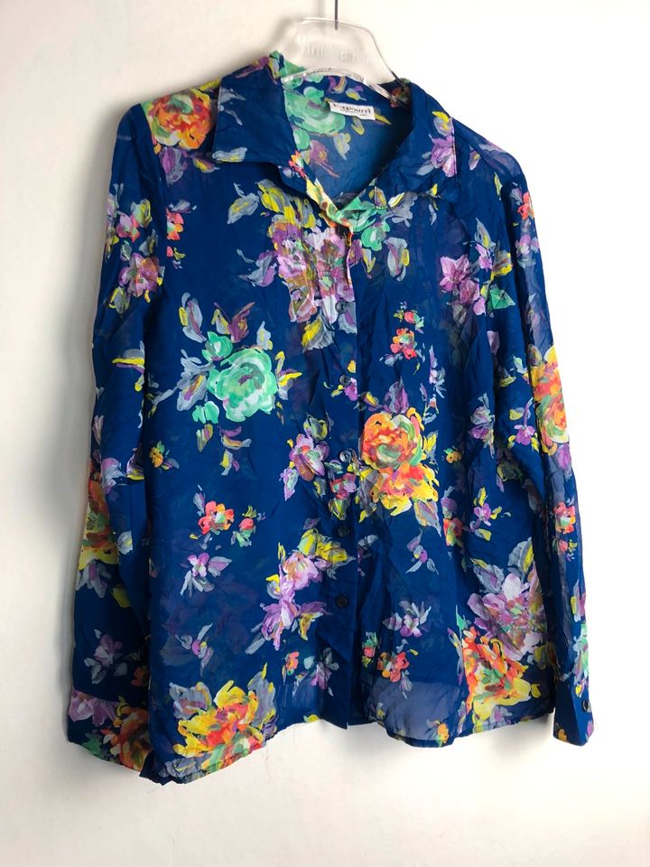 Vintage Bluse - Retro Hemd - Shirt - 90s - Oldschool -Top - Gr. M in Neuenhaus