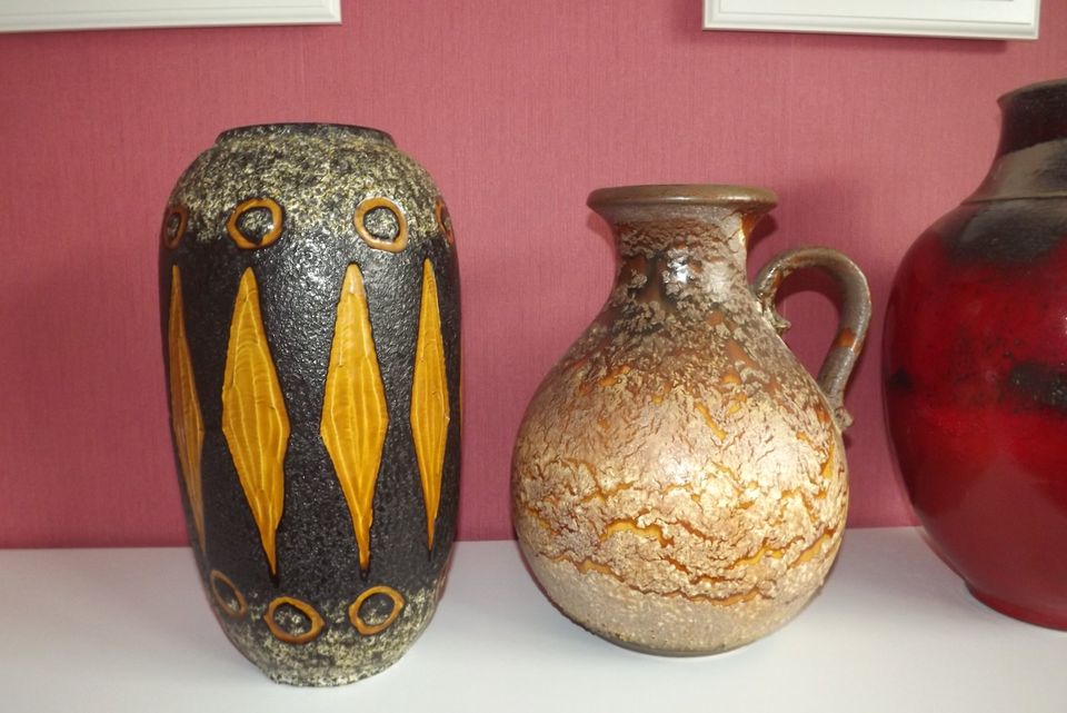 Vintage Keramik Bodenvasen (Scheurich) 546?, 420-55, 495-38 in Wernigerode