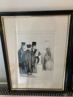 Honoré Daumier Lithografie in Holzrahmen Frankfurt am Main - Gallusviertel Vorschau