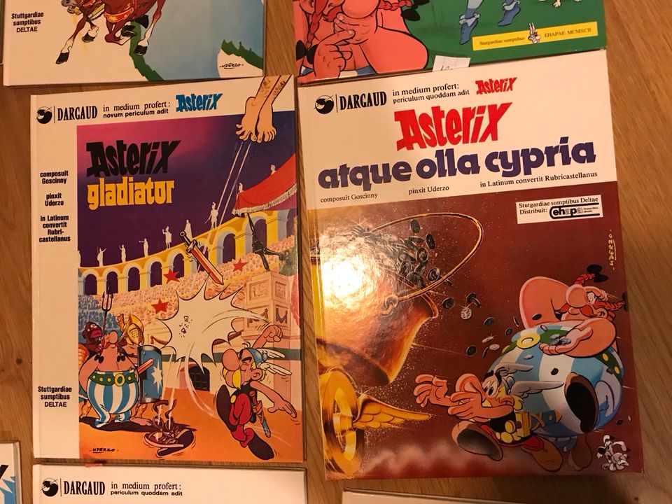 Latein Comics Popeye Asterix  mit Übersetzung Folie Vintage in Tegernheim