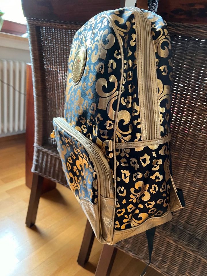 DEREON Designer Rucksack aus New York edel Gold Schwarz neuwertig in München