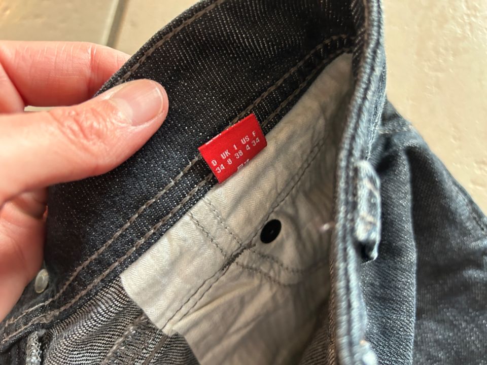 ESPRIT kurzer Jeansrock dunkelblau Gr. 34 NEUWERTIG in Dillingen (Saar)