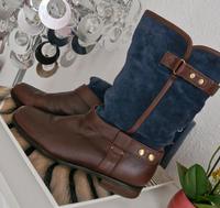 Salamander Damen Stiefeletten Gr.6/39,5 Braun/Blau ,echtleder Hessen - Eschwege Vorschau