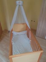 Babybett mit Himmel 0,60 x 1,2m Bayern - Emtmannsberg Vorschau