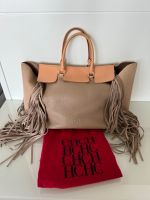 Carolina Herrera - große Handtasche aus Leder mit Fransen taupe Berlin - Mitte Vorschau