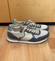 Esprit Sneaker Halbschuhe Leder/Stoff Blau/Beige 41 Düsseldorf - Benrath Vorschau