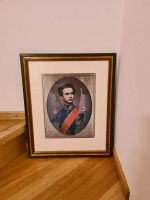 Bild König Ludwig II im Holzbilderrahmen (40,5x49,5 cm), Vintage Bayern - Neuburg a.d. Donau Vorschau