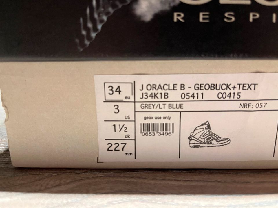 J Kleinanzeigen GEOX Gebrauchte 34 Sneaker OVP 34 Größe Kinderschuhe | & ist jetzt | Magdala Kleinanzeigen in blau Oracle NEU grau kaufen Thüringen Gr. B eBay -