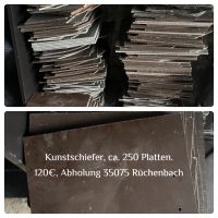Ca. 230 Kunstschieferplatten Hessen - Gladenbach Vorschau