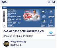 2 Karten Schlagerfestival XXL Dortmund 19.05. Nordrhein-Westfalen - Hemer Vorschau