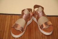 APPLE OF EDEN Gr. 42 Plateau Sandalen  Leder Roségold Farbe Niedersachsen - Jork Vorschau