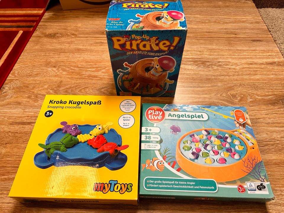 Spiele für Kinder Pop up pirate Angelspiel Kroko Kugelspass in Lohne