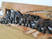 Wandbild aus Holz mit Elefanten Nordrhein-Westfalen - Kaarst Vorschau