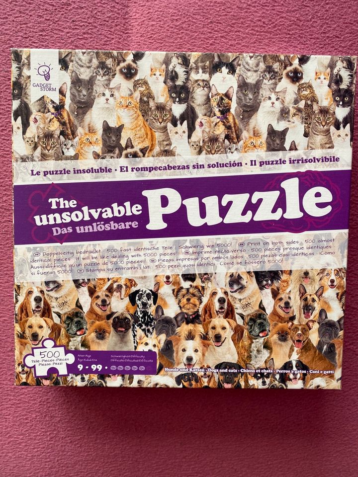 Das unlösbare Puzzle Katzen Hunde 500 teile in Sachsen-Anhalt - Weißenfels  | Weitere Spielzeug günstig kaufen, gebraucht oder neu | eBay Kleinanzeigen  ist jetzt Kleinanzeigen