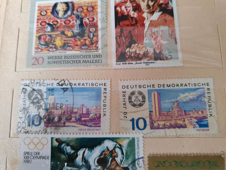 DDR Briefmarken in Langenwetzendorf