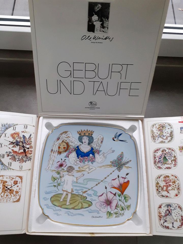 "Geburt und Taufe " das Geschenk für Paten , Hutschenreuther in Much