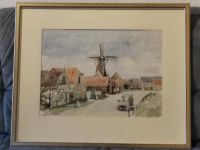 Aquarell, gerahmt signiert Erich Wessel 1956 Östliche Vorstadt - Peterswerder Vorschau