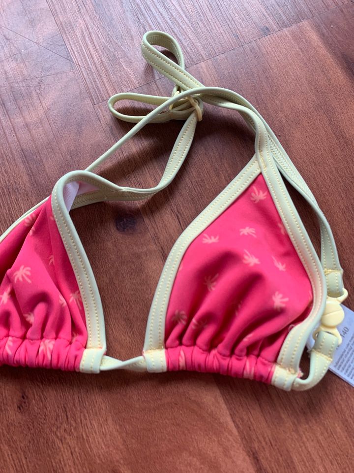 Tchibo Bikini 134/140 pink Palmen in Wittmund