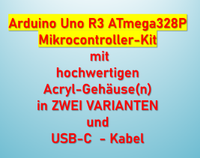 VERKAUFE: Arduino Uno R3 (USB-C) mit Gehäuse und USB-C - Kabel Thüringen - Erfurt Vorschau