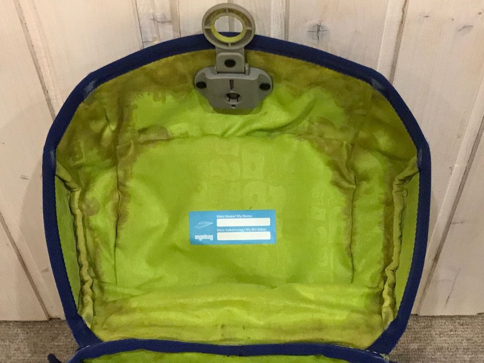 Ranzen Ergobag blau + Sportbeutel/Federtasche/Schlamperl/4Klettis in Pinneberg