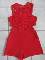 Jumpsuit mit Spitze rot von Tally Weijl Gr. S Rheinland-Pfalz - Wöllstein Vorschau