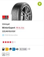 4x Uniroyal Winterreifen 225/40 R18 92V Neu München - Schwabing-West Vorschau