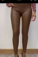 Damen Leder Optik leggings braun s m l xl Hessen - Groß-Gerau Vorschau