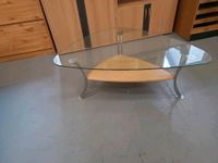 Tisch mit Glasplatte und Ablage aus Holz Niedersachsen - Bad Sachsa Vorschau