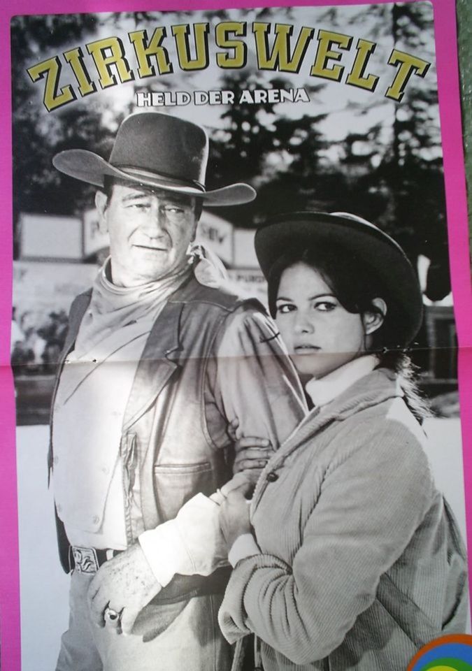 JOHN WAYNE POSTER A3 - CLAUDIA CARDINALE - ZIRKUSWELT in Hilchenbach