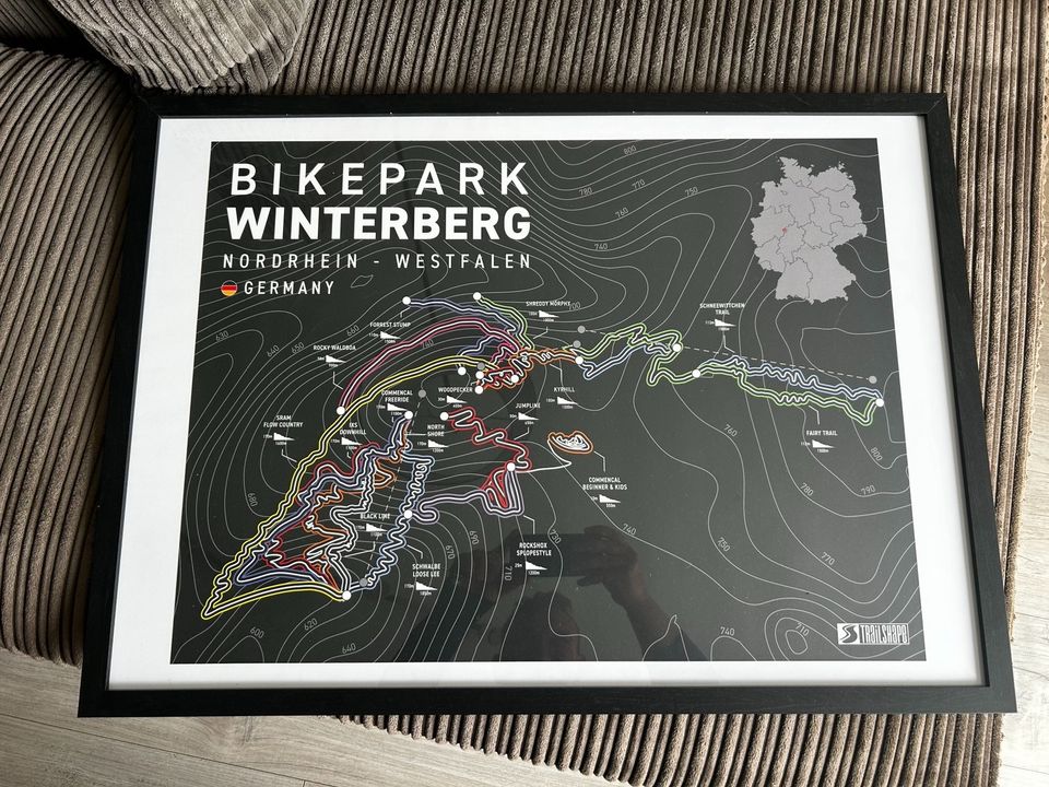 Bikepark Winterberg Wandbild MTB Enduro Ebike in Baesweiler