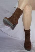 Stiefel Tamaris, Schuhe, Velourleder braun, NEU Gr. 36/37 Bayern - Hammelburg Vorschau