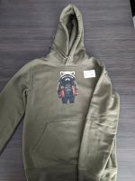 Hoodie Marke Holzbrüder, Khaki, Größe S, Waschbär-Motiv Nordrhein-Westfalen - Mönchengladbach Vorschau