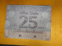 Banner Wanddeko für Silberhochzeit 110cm x 150cm Niedersachsen - Wedemark Vorschau
