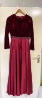 Abendkleid samt Satin Bordeaux langärmelig Perlen velvet Berlin - Neukölln Vorschau