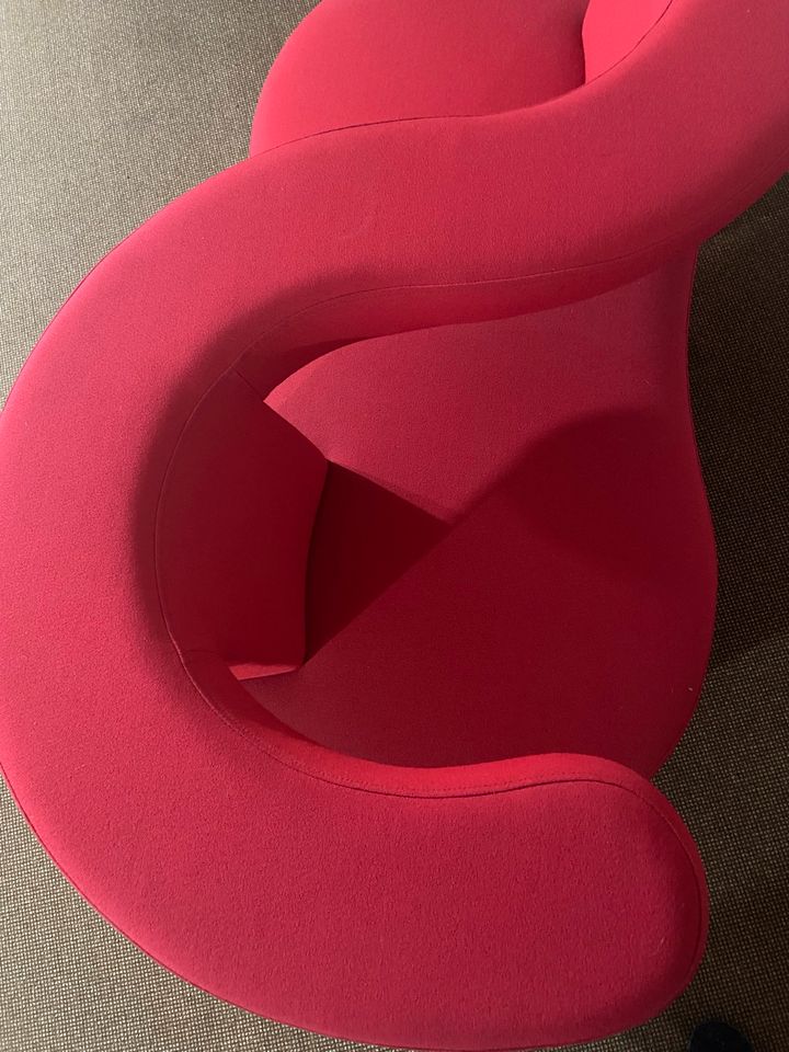 Brühl Sofa - Double Chair Big Arm, L 164cm, Stoffbezug: rot in Großenlüder