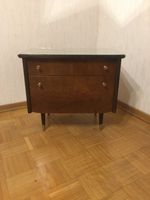 Vintage Kommode mit Spiegelablage, Holz, glänzend Düsseldorf - Benrath Vorschau