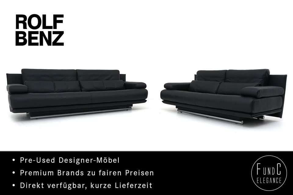 Rolf Benz 6500 Garnitur Couch Sofa Dreisitzer Zweisitzer Leder in Unna