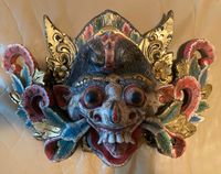 Alte Holzmaske (Bali oder Malaysia) teils vergoldet München - Allach-Untermenzing Vorschau