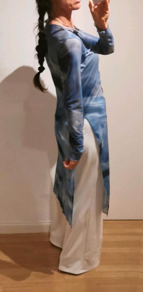 Tunika Kleid Mesh gr. Sarong cover blau Strandkleid in Hamburg