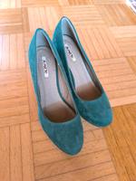 Grüne Wildleder High Heels Bayern - Pocking Vorschau