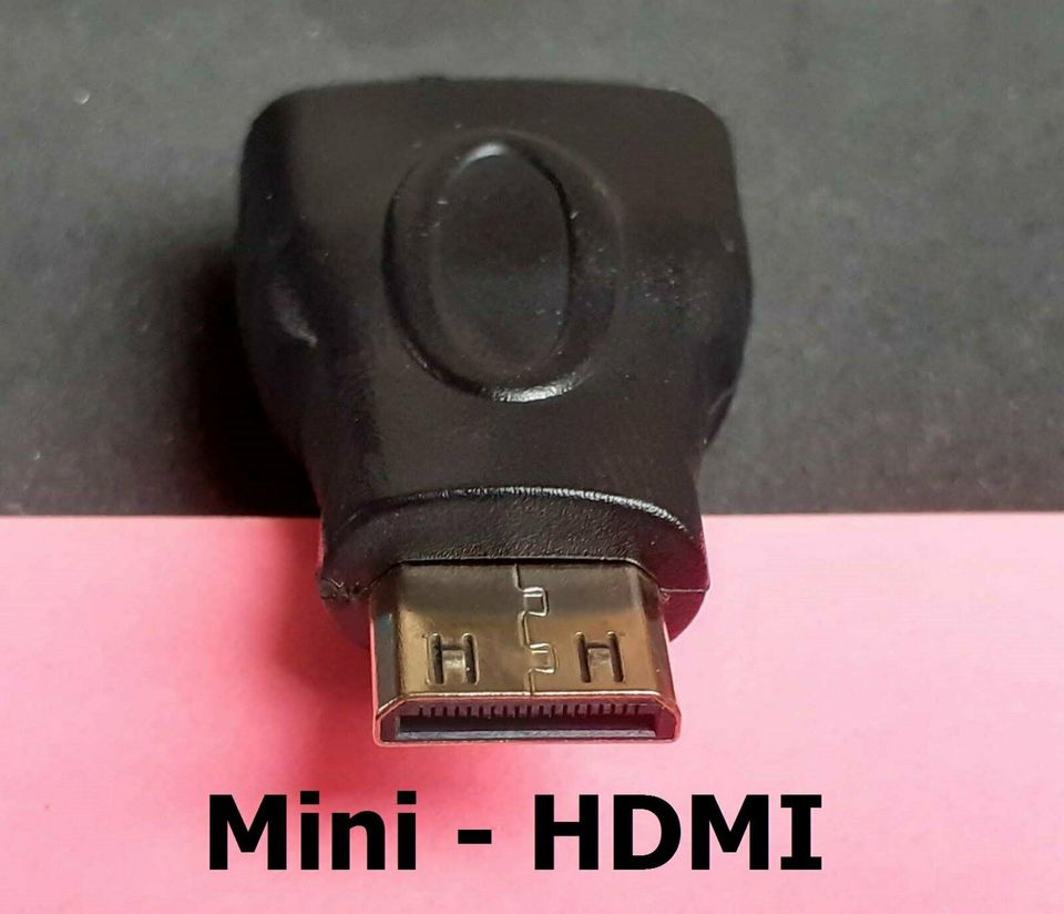 Adapter HDMI Buchse zu Micro HDMI Stecker A-Kupplung zu D-Stecker in Plattling