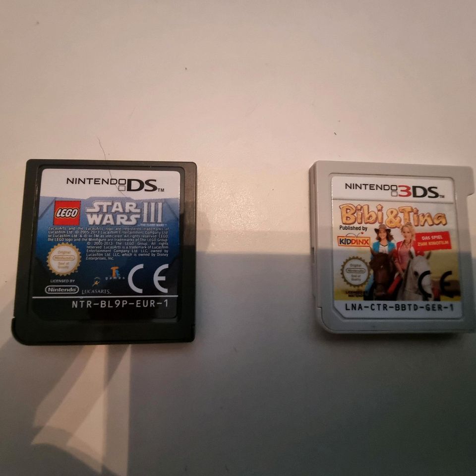 Nintendo 3DS mit Speicherkarte und 6 Spielen in Borken