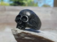 Ring Schädel Skull Totenkopf Edelstahl Rocker Biker Gothic NEU Sachsen-Anhalt - Spickendorf Vorschau